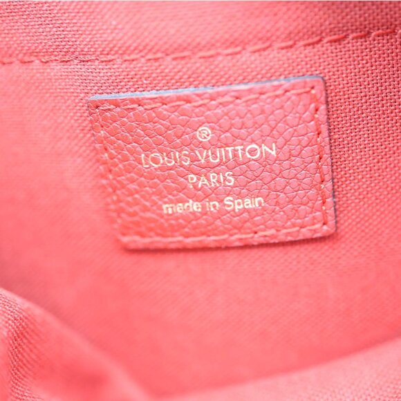 Louis Vuitton  Pallas Monogram Canvas Clutch Crossbody Bag Red - Picture 11 of 12